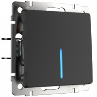 Werkel мех. выкл. СУ 1 кл. 10A (инд.) (черный матовый)  (WL08-SW-1G-LED a029871)W1110108 a051599