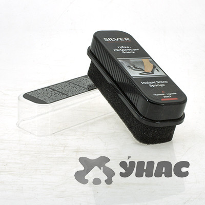 СИЛЬВЕР PS2001-01/PS3001-01 (PS1001-01)  Губка, придающая блеск, черная  х6/96/48