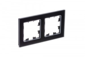 Systeme Electric AtlasDesign NATURE рамка СУ 2 мест., НАТУРАЛЬНОЕ СТЕКЛО, ЧЕРНЫЙ ATN361002 (2!)