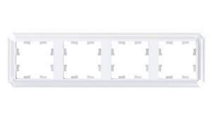 Systeme Electric AtlasDesign ANTIQUE рамка СУ 4 мест. БЕЛЫЙ ATN100104 (15!)