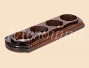 МЕЗОНИНЪ Рамка дерев. четырехместная "Элегант" , красное дерево GE70704-27