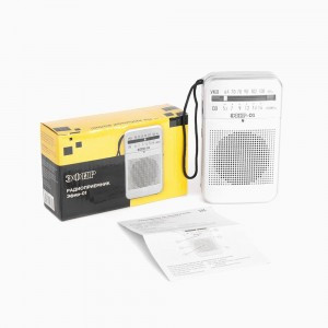 Радиоприемник "Эфир 01",УКВ/СВ,2xR03,гн.для науш,10.2х5.4х2.4 см.(аналог РП-101)