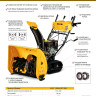 Бензиновая снегоуборочная машина SBM 610DT PRO, 212cc, гусеницы, эл.старт, блок. дифф. Denzel