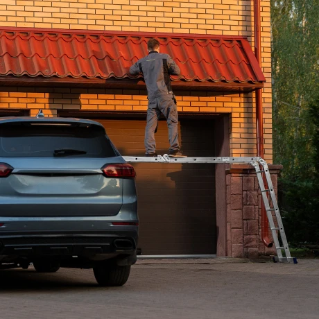 Лестница шарнирная алюминиевая, 4 х 5 ступеней, Сибртех