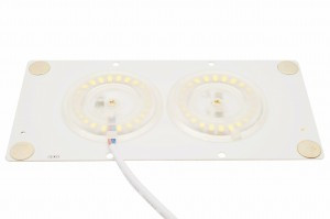 APEYRON модуль св/д с драйвером 24W(1920lm) 2700К 2K 160x80 линз.рассеив. на магнит IP20 2835 02-21