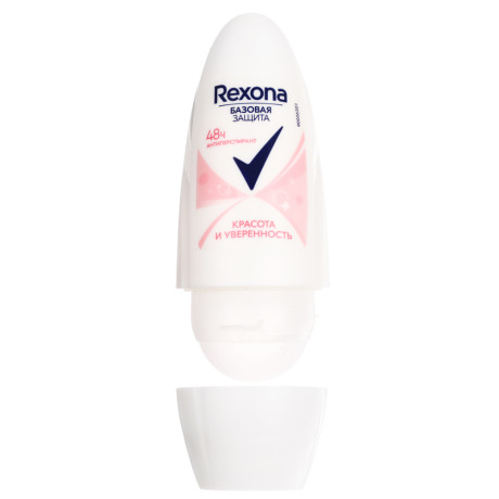 Антиперспирант шариковый женский REXONA, 3 вида, п/б, 45мл