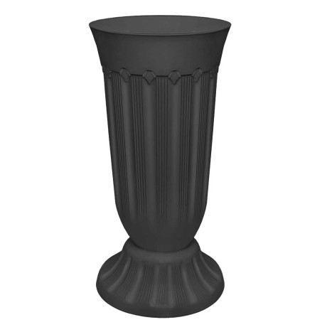 Вазон Флавия черный 12л Эльфпласт 285 х8