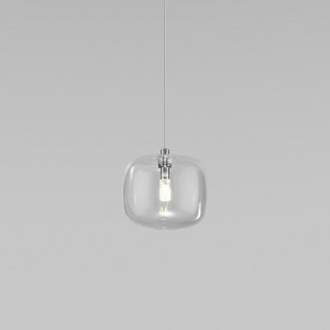 Eurosvet св-к подвес. G4 1x3W 130х130х1200 мет. прозр/хром Jar 50128/1 Умный дом a057260