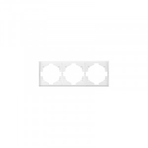 KRANZ MIELE STRONG Рамка 3 мест. (горизонт.) жемчуг KR-78-0753-4