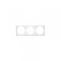 KRANZ MIELE STRONG Рамка 3 мест. (горизонт.) жемчуг KR-78-0753-4