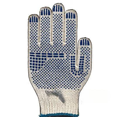 Перчатки х/б с ПВХ "Люкс Комби" 10класс 4 нити 45 грамм х10