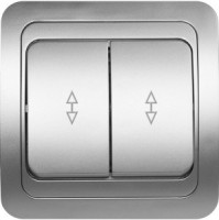 Smartbuy Марс выкл.проходной СУ 2-клавишный 10А серебро (SBE-02s-10-SW22-0)