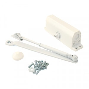 NOTEDO Доводчик дверной DC-120-I WHITE до 120кг белый (10)