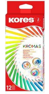 Карандаши цветные 12цв 3-гран Kores Kromas 93391 1054855