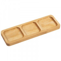 Менажница прямоугольная 3 секции (30*10*1,8см), берёза 105708, Mallony