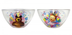 Салатник Маша и Медведь/Праздник 13см стекло (кратность 12шт!!!) МФК ММС130-3