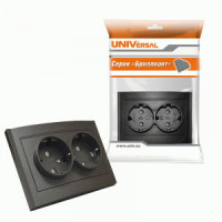 UNIVersal Бриллиант роз. СУ 2 мест. графит (керам. осн., земля, шторки) 7947540-Gr