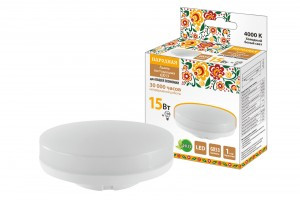 TDM GX53 15W(1200lm) 4000K 4K GX53-15Вт-230В-4000К-Э 75x26 Народная (10!) SQ0340-1575
