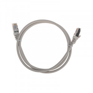 REXANT коммутац. шнур (патч-корд) F/UTP, cat5e, 1м, литой, RJ45-RJ45, LSZH, серый, 02-0110-1