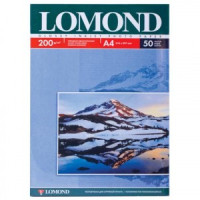 Фотобумага LOMOND д/струйной печати А4, 200г/м, 50л., односторонняя, глянцевая (0102020)
