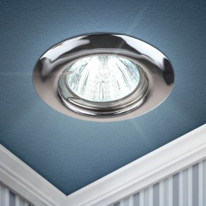 ЭРА MR16 GU5.3 ST3 СH св-к встр. d80мм (врез.d60мм) штамп, хром ИУ 5576