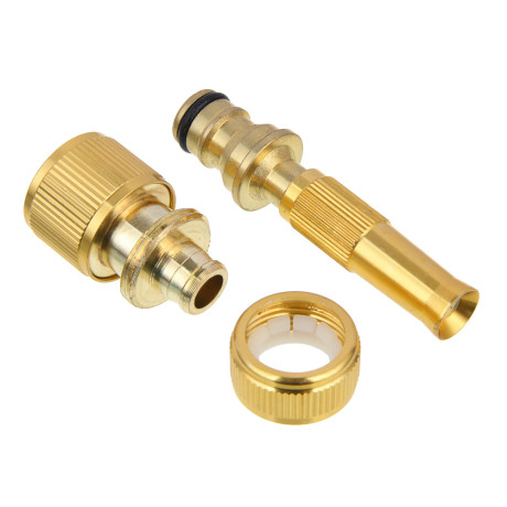 INBLOOM Набор для шланга 3/4"(коннектор-1шт, распылитель 1шт.) алюминий