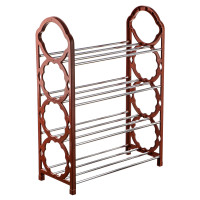 VETTA Этажерка для обуви &quot;Принт&quot;, 4 яруса, 42x19x58см, металл, пластик