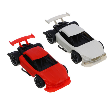 ИГРОЛЕНД Машина на радиоуправлении "Автогонка", 4-кан.пульт, 5АА, ABS, PP, TPA, 26х9,7х7,4см, 2диз