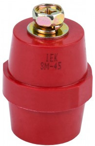 IEK изолятор SM45 (М8) силовой с болтом