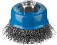 ЗУБР &quot;ПРОФЕССИОНАЛ&quot;. Щетка чашечная для УШМ, витая стальная проволока 0,3мм, 60ммхМ14