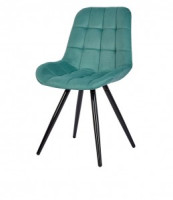 Стул обеденный Polini Home Verona SM (ДхГхВ) 53х58х89 см, мятный-черный (кратно2!!!) (мест 1)