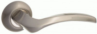 Ручка дверная компл.круг.основ. PUERTO Карпаччо никель матовый INAL 518-08 SN