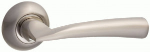 Ручка дверная компл.круг.основ. PUERTO Равиоли никель матовый INAL 551-08 SN