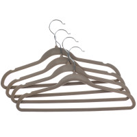 VETTA Набор вешалок для одежды 4шт, 42см, с покрытием флок