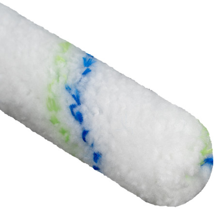 Мини-валик в сборе "Водные краски", 110 мм, ворс 12 мм, D 16 мм, D ручки 6 мм, полиэстер Сибртех