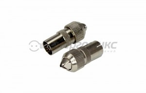 Гнездо TV антенное без пайки ОРЕХ Rexant 05-2032