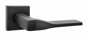 Ручка дверная компл.квадрат.основ. РЕНЦ Турин черный INDH 324-03 slim B
