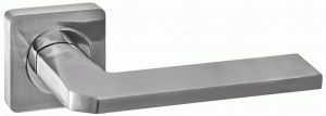 Ручка дверная компл.квадрат.основ. РЕНЦ Кераско хром матовый INDH 97-02 SC