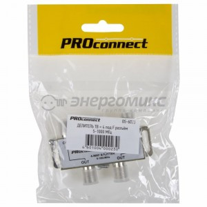PROCONNECT splitter (делитель) на 4TV 5-1000 МГц (10!), 05-6023