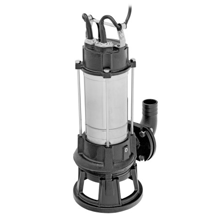 Фекальный насос FP1800-KS, 1800 Вт, напор 17 м, 26000 л/ч, нож-измельчитель Denzel