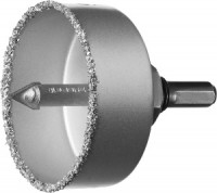 Коронка-чашка ЗУБР &quot;ПРОФЕССИОНАЛ&quot; карбид-вольфрам. покрытие, 67мм, высота 25мм, державка, сверло