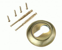 Накладка на цилиндр круг. РЕНЦ, бронза античная INET 08 AB