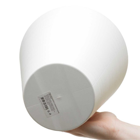 Кашпо "Валенсия" со вставкой 5,2 л Белый-прозрачный Пласт Авеню х12