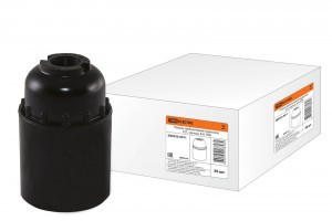 TDM патрон E27 карболит, подвесной, черный 4А (без наклейки) (50!) SQ0335-0011