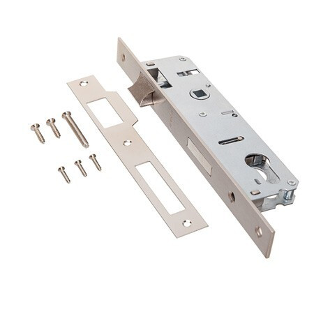 Замок врез 7300-30-NIS Apecs (бэксет 30мм, Б/цил., межос.-85мм)   \30