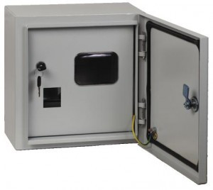 EKF щит учетный метал. ЩУ-1/2 (310х300х160) навесной 6 мод. 2 двери IP54 mb54-1-2