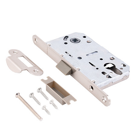 Замок врез БЕСШУМНЫЙ 5300-P-NIS (матовый никель) CODE DECO (межос -85мм) \1 (40)