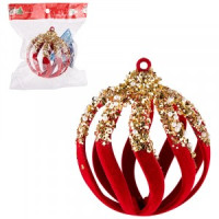 Шар "Бархат красный" SYQB4-0123054, 8см Волшебная страна