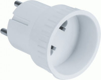 Navigator вилка-переходник евро 6А белая 71 500 NAD-U-WH