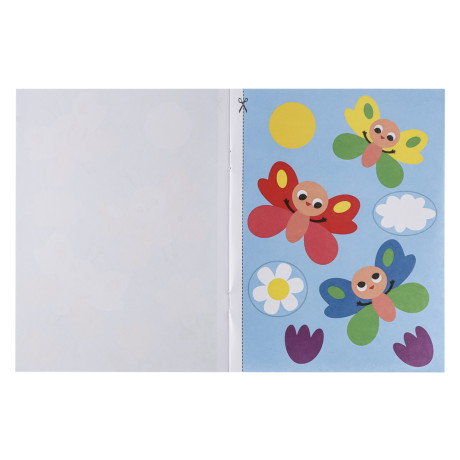 Книжка Аппликации/Вырезалки 21,2x16,2 см, бумага, 40 стр., 5 дизайнов